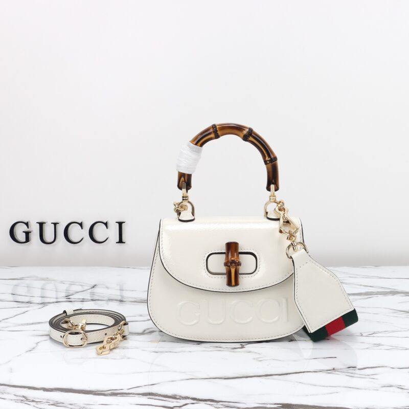 Replica Gucci Bamboo 1947 Patent White1:1High-quality replica