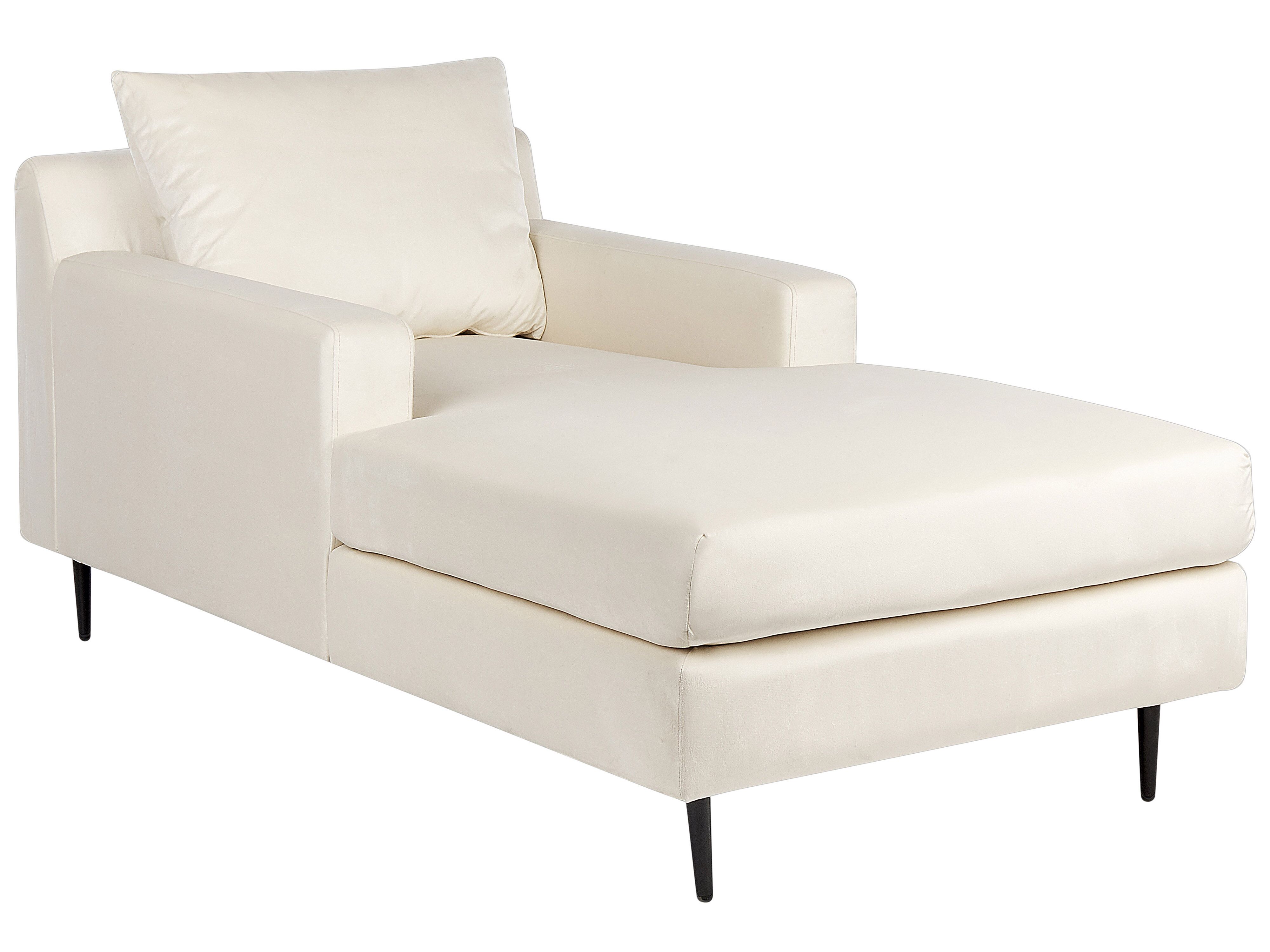 Chaise Longue GUERET Velvet Beige