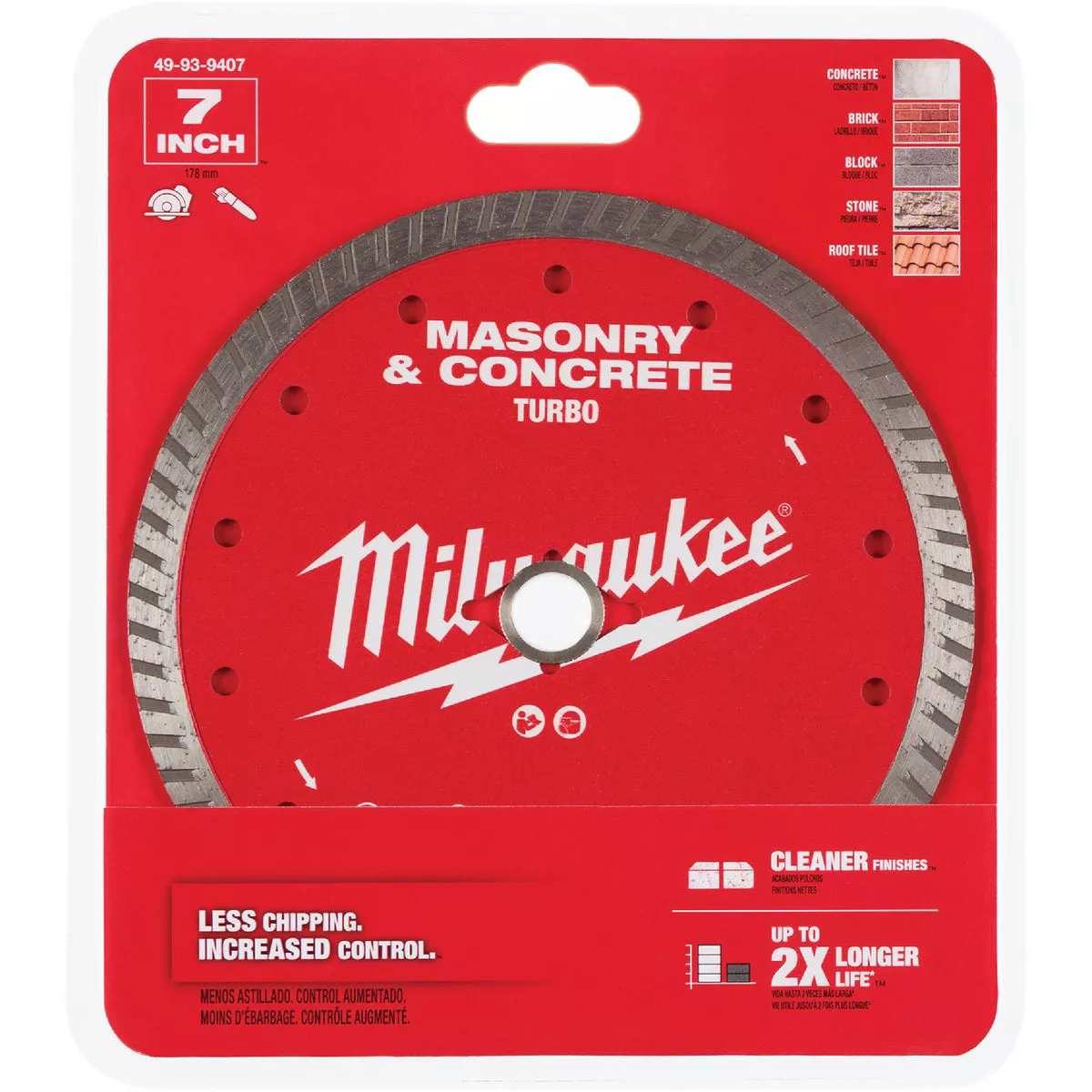Milwaukee 7 In. Turbo Rim Masonry & Concrete Diamond Blade