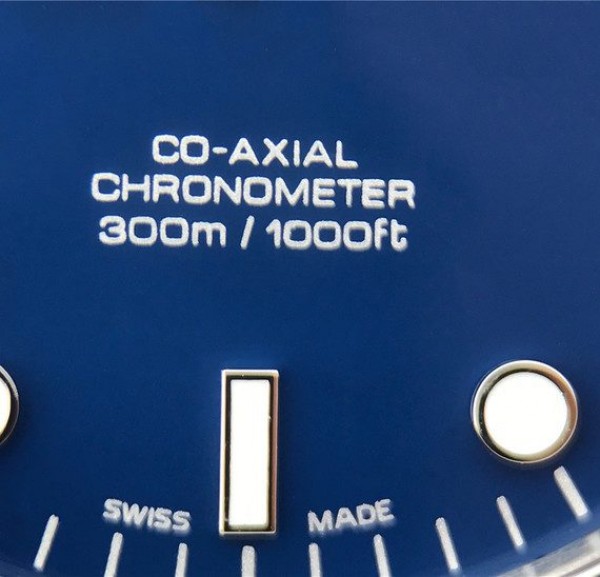 Replica Omega OMF Seamaster 300M Chronometer Blue Dial SS Bracelet A2824 - Top club