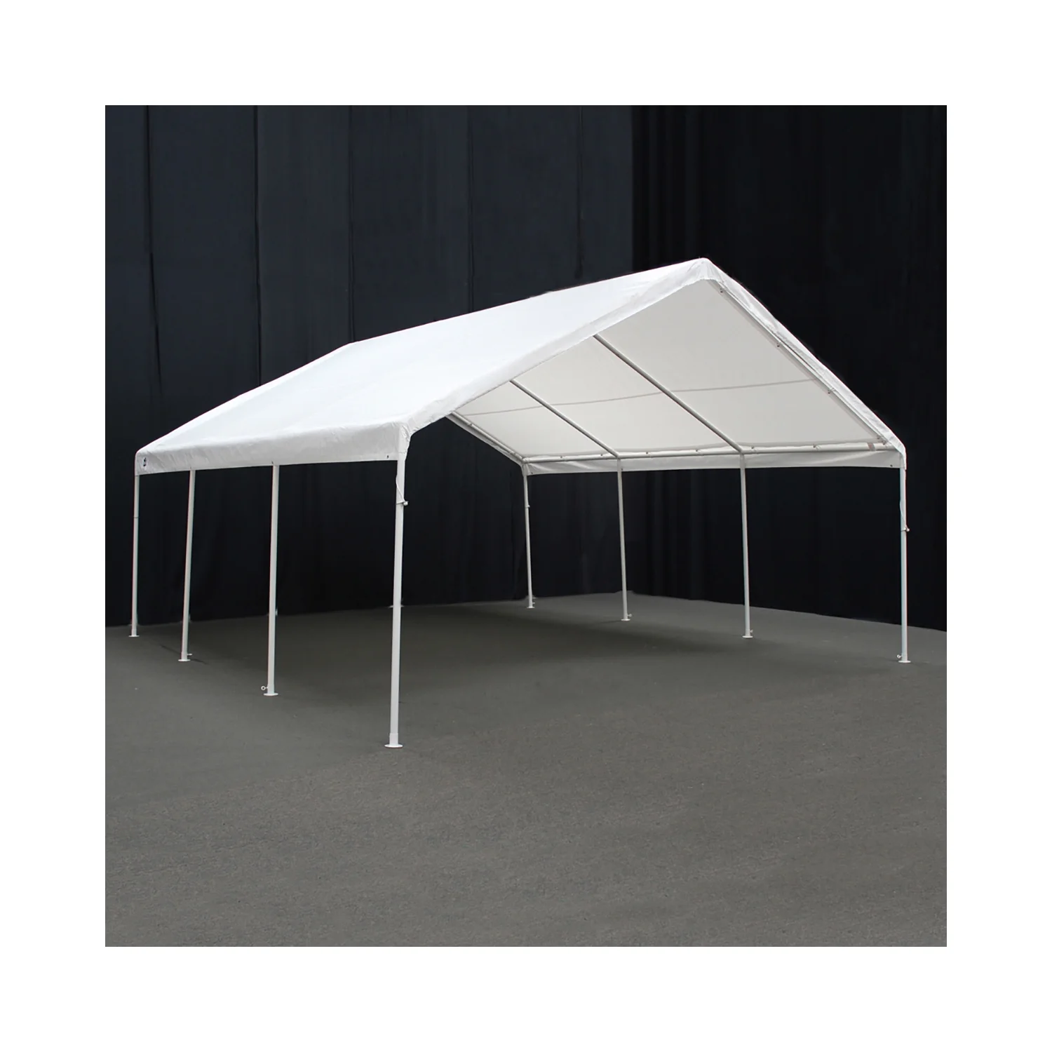 King Canopy 18 ft x 20 ft White Drawstring Carport Canopy Cover - Image 3