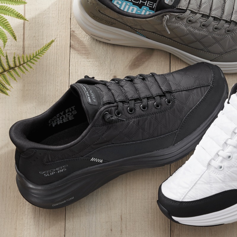 Skechers Men's Slip-Ins Vapor Foam Cozy Fit Sneaker - MIDNIGHT VELVET CATALOG