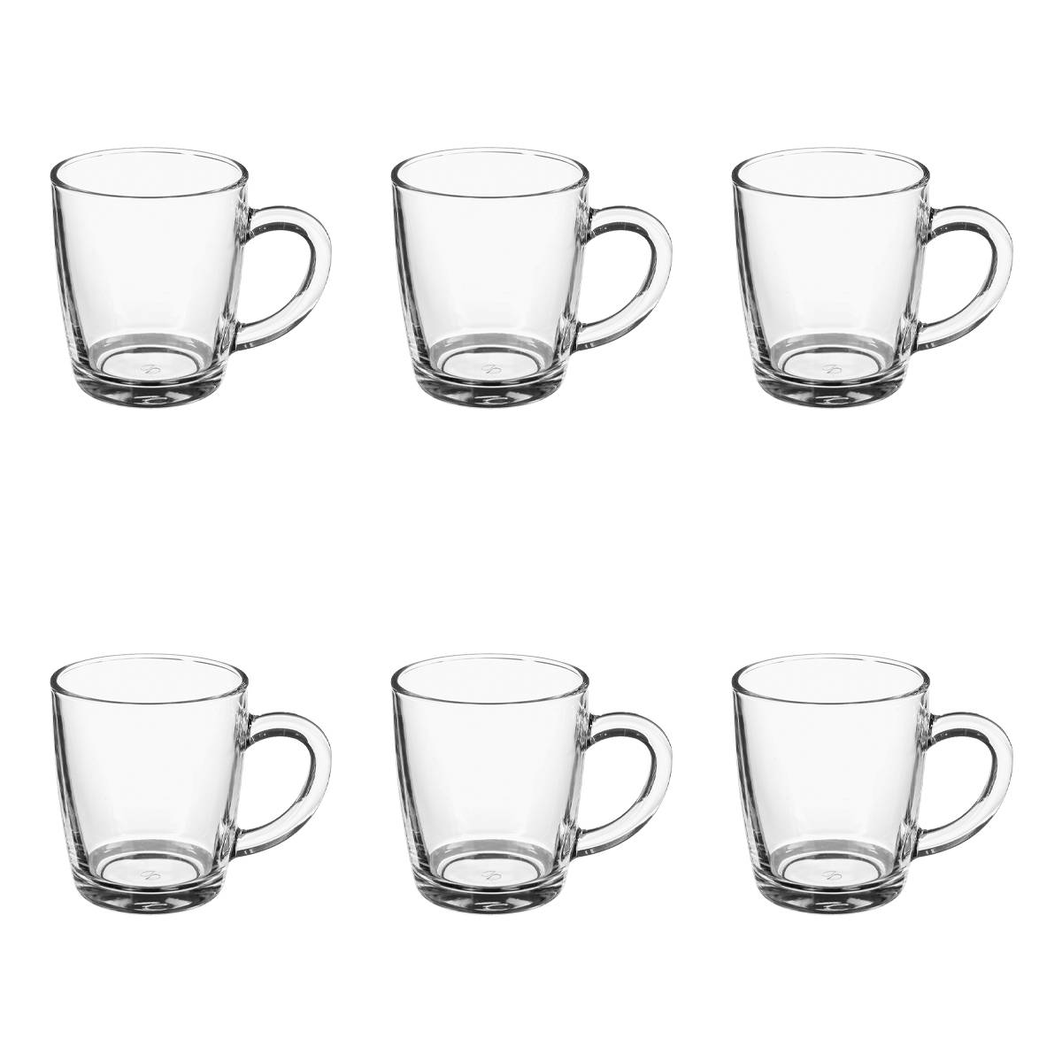 Set of 6 mugs "Liam" Transparent
