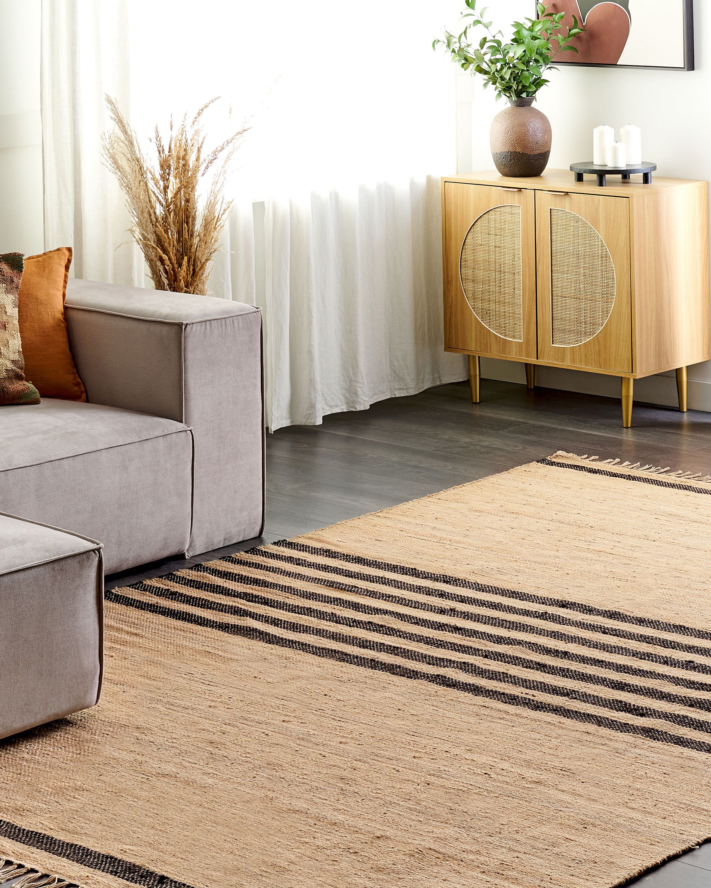 Rug ERICEK Beige 200 x 300 cm Jute