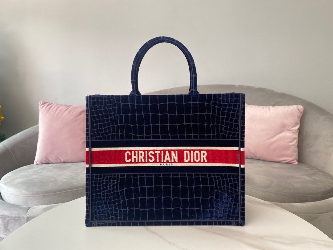 Christian Dior Large Dior Book Tote Red Blue, For Women, Women’s Handbags 16.5in/42cm CD1:1High-quality replica