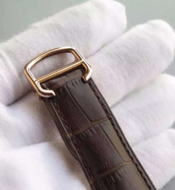 Replica Cartier Ballon Bleu Tourbillon YG Brown Leather Strap - Top club