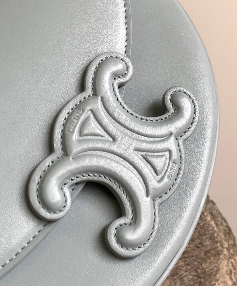 Celine Besace Cuir Triomphe In Smooth Calfskin Light Blue1:1High-quality replica