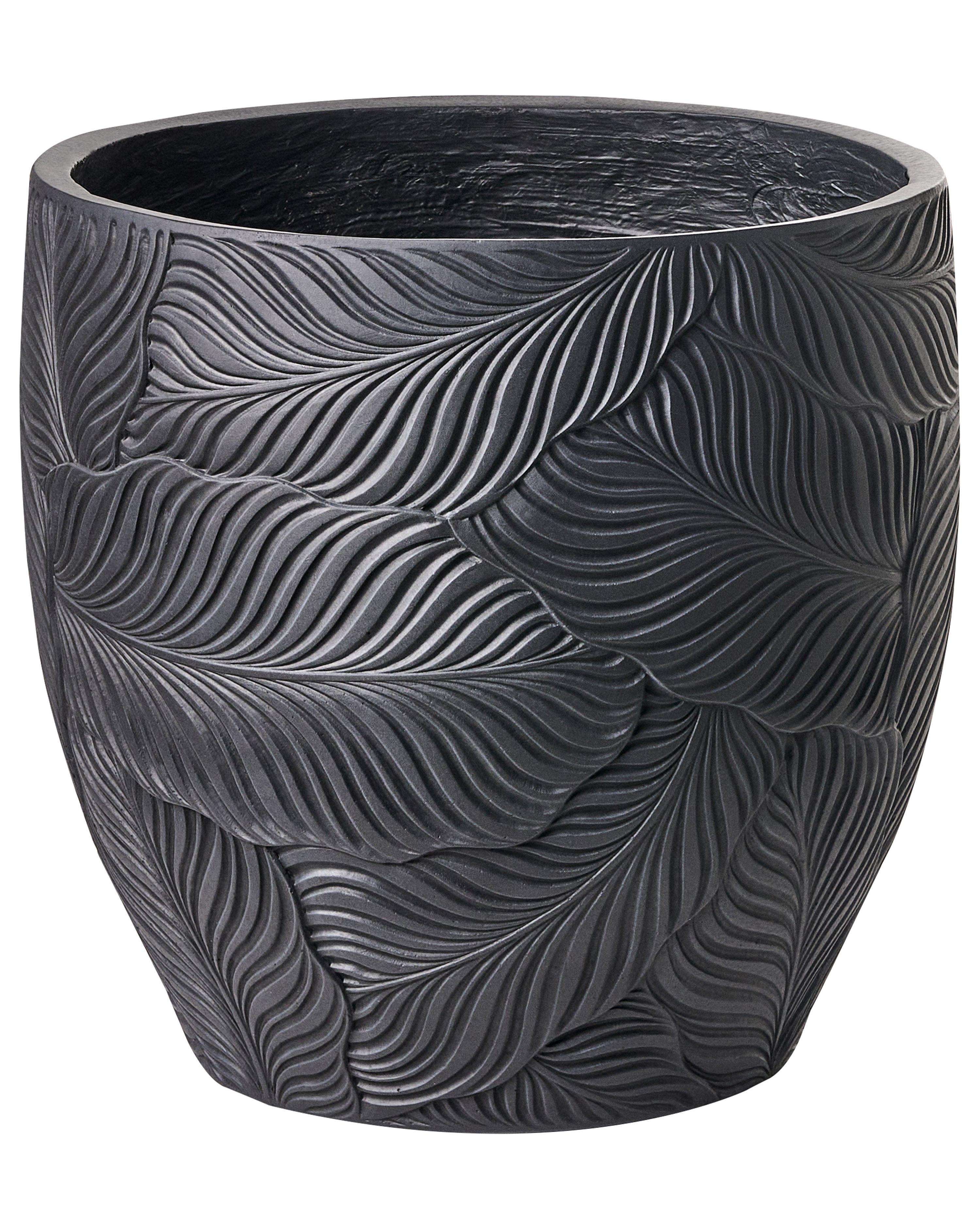 Plant Pot BAIYUN 42 cm Black