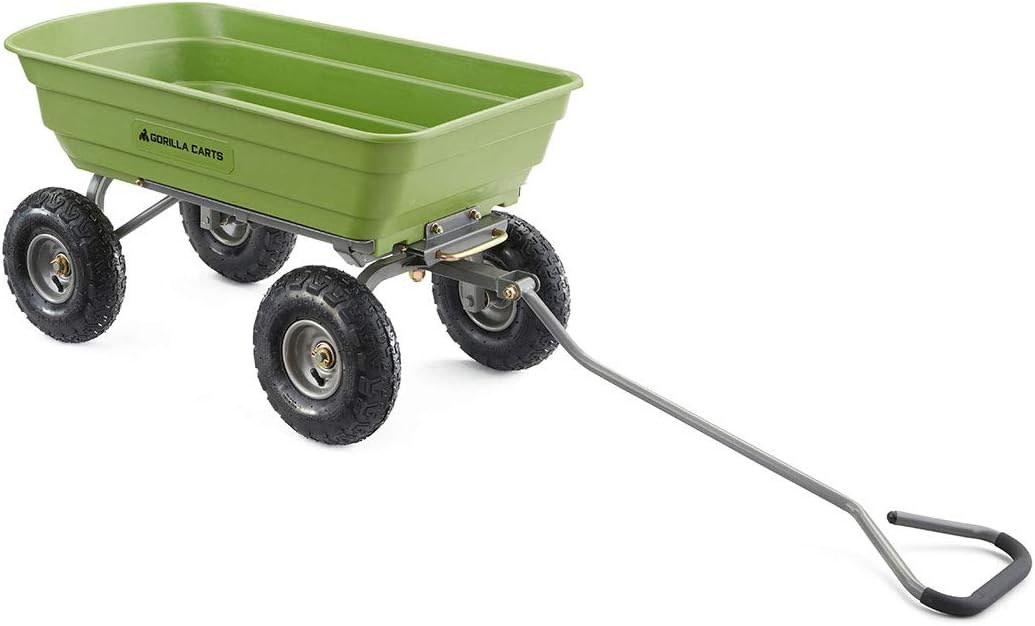 Gorilla Carts Utility Dump Wagon 6 Cubic Feet 1200 lb Capacity Black - GOR6PS - Image 21 Gorilla Carts Utility Dump Wagon 6 Cubic Feet 1200 lb Capacity Black - GOR6PS - Image 21
