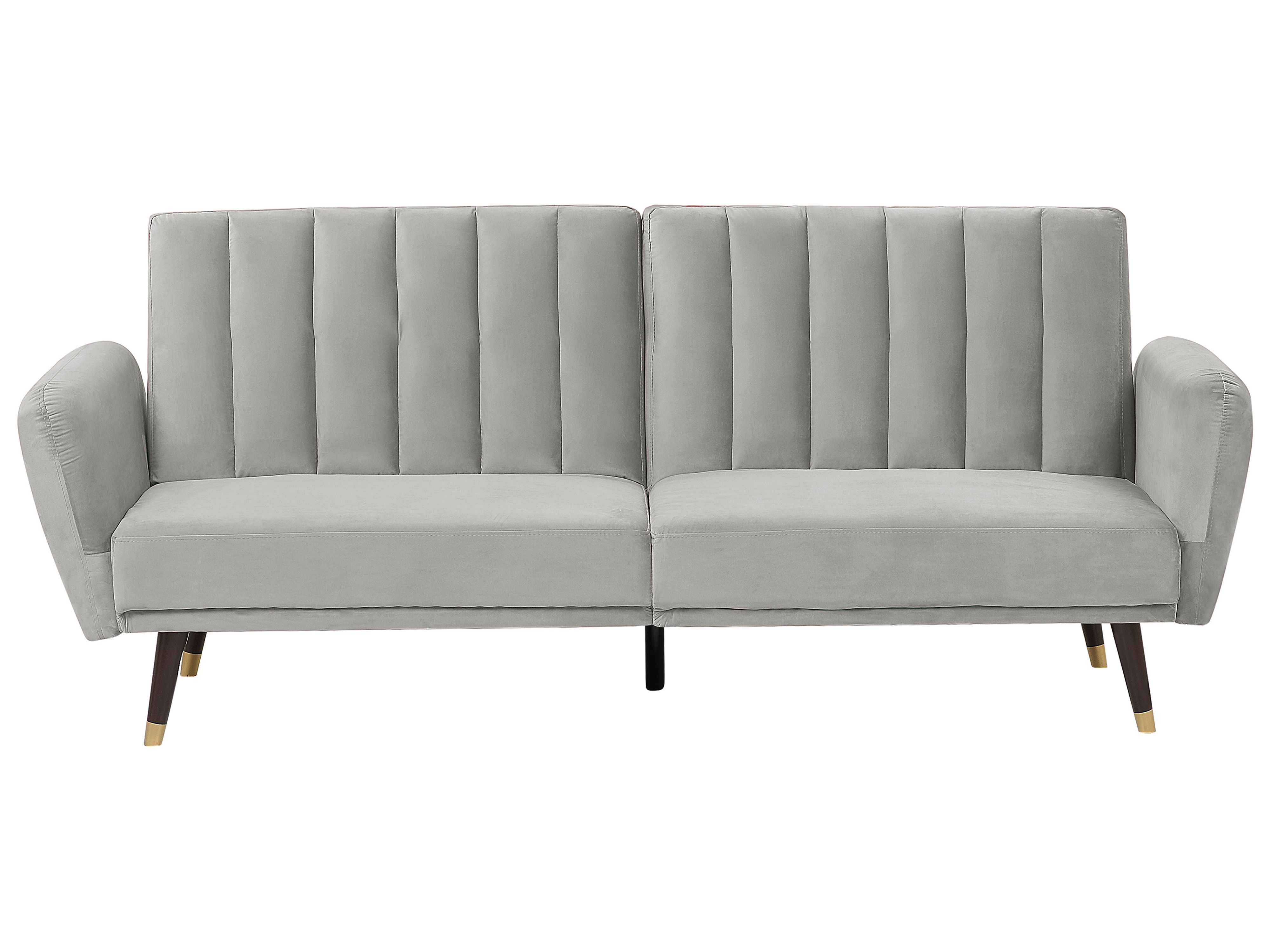 Sofa Bed 3 Seater VIMMERBY Velvet Light Grey