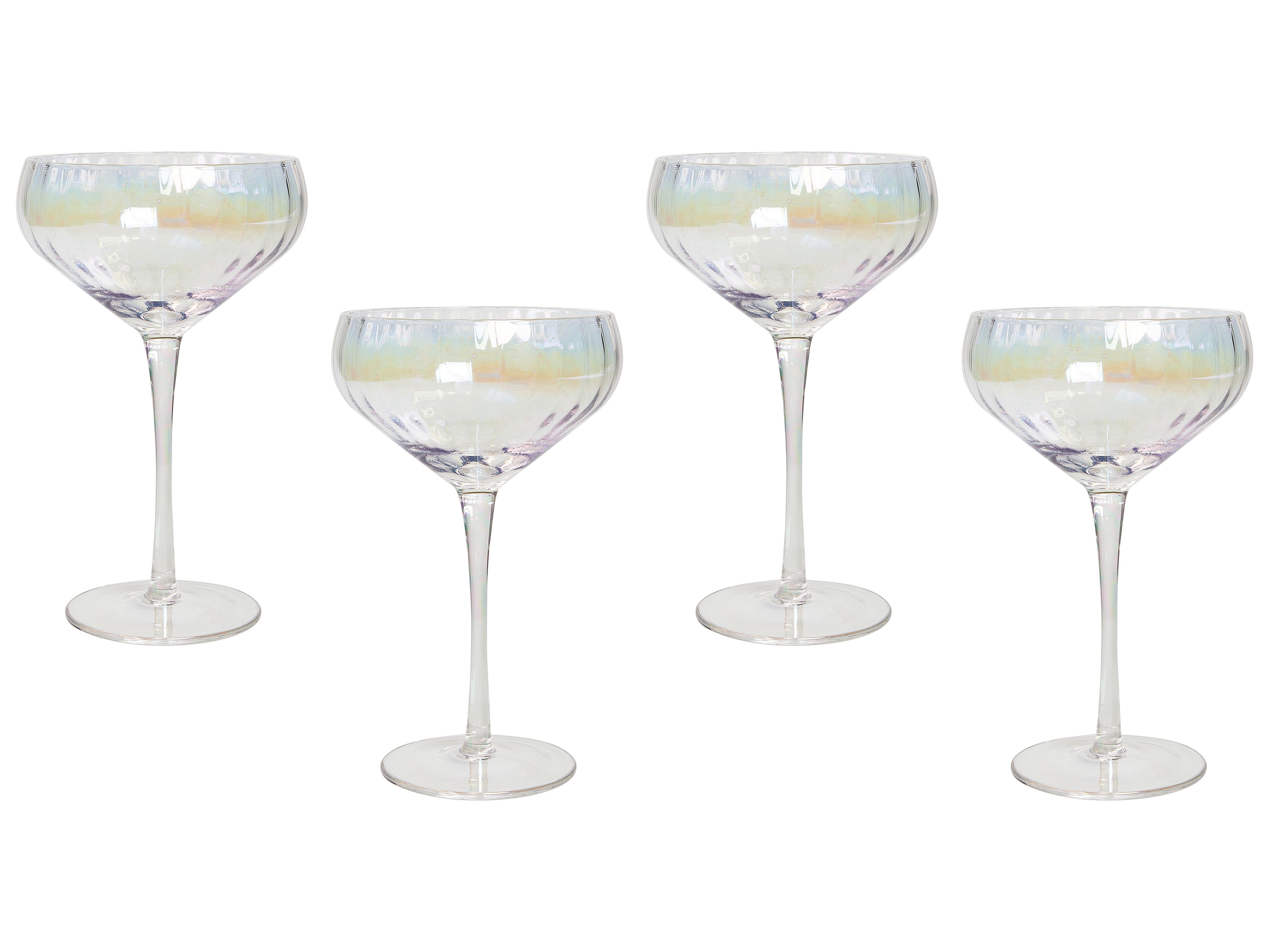 Set of 4 Champagne Saucers MORGANITE 300 ml Transparent