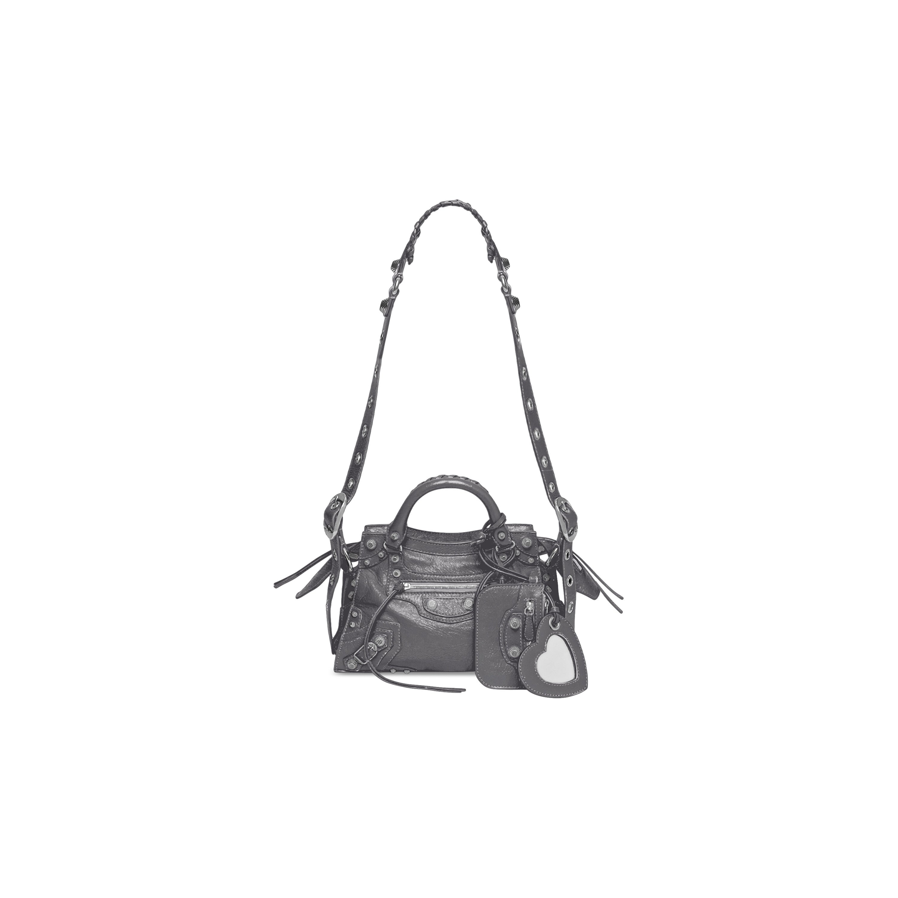 WOMEN'S NEO CAGOLE XS HANDBAG IN DARK GREY - Replicaclubs