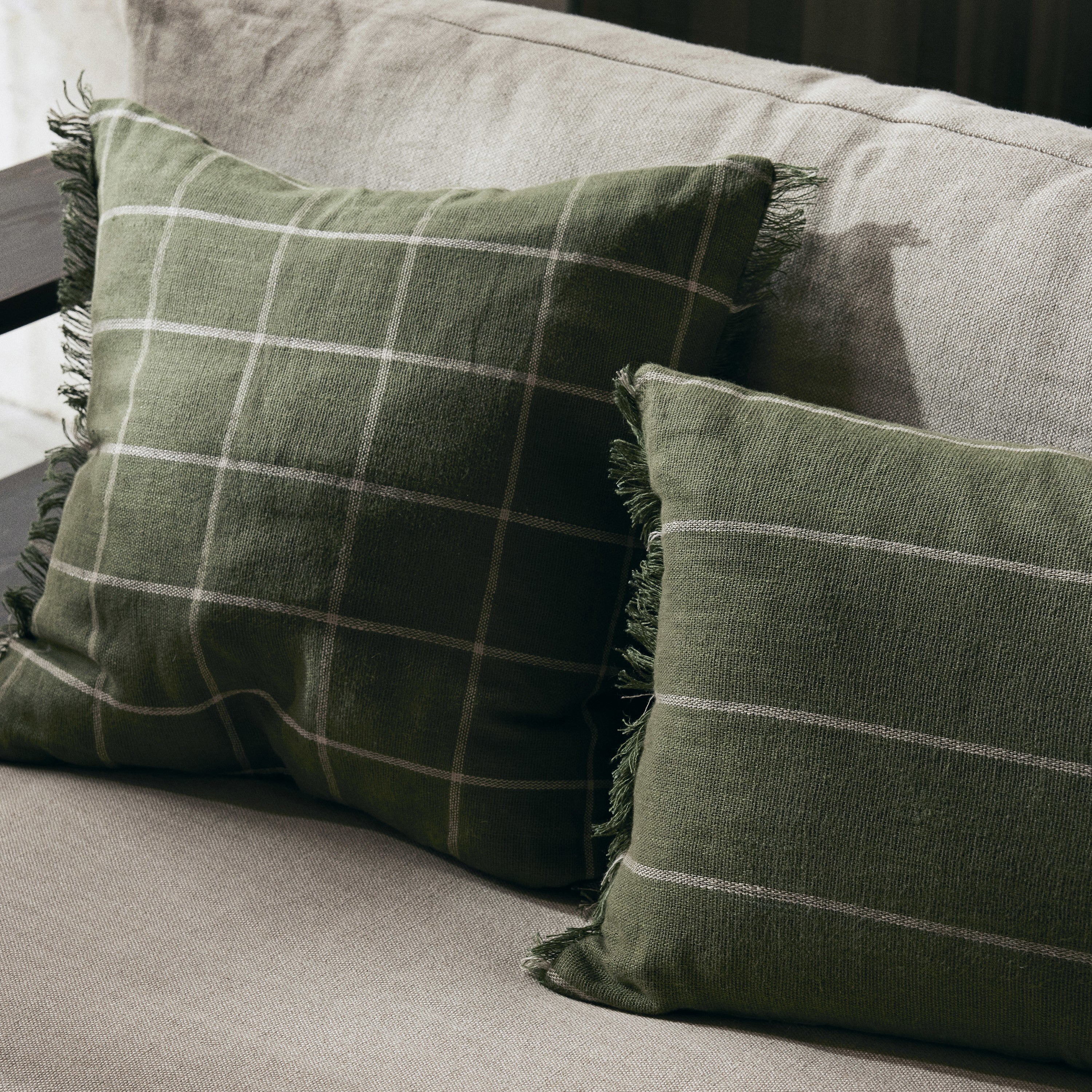 Ferm Living Calm Sierkussen 40 x 60 cm - Olive
