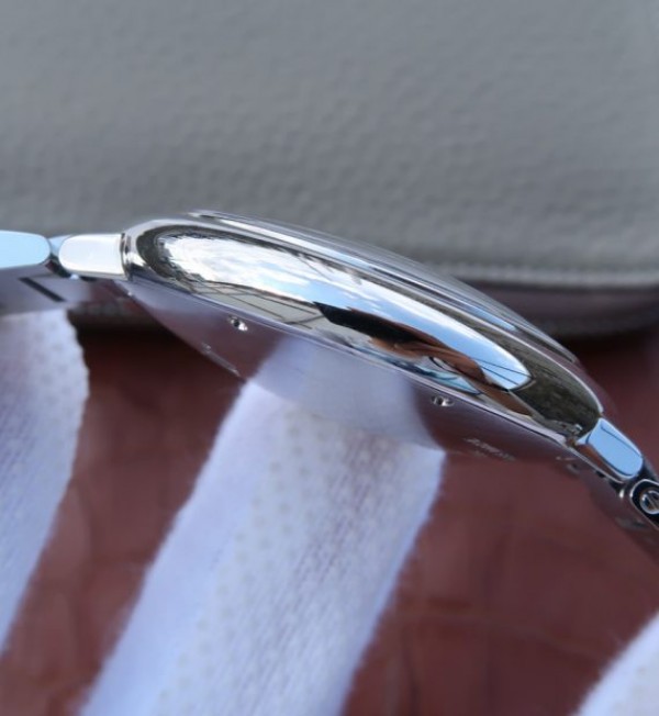 Replica Cartier V6 Ballon Bleu 42mm SS Black Textured Dial SS Bracelet A2892 - Top club