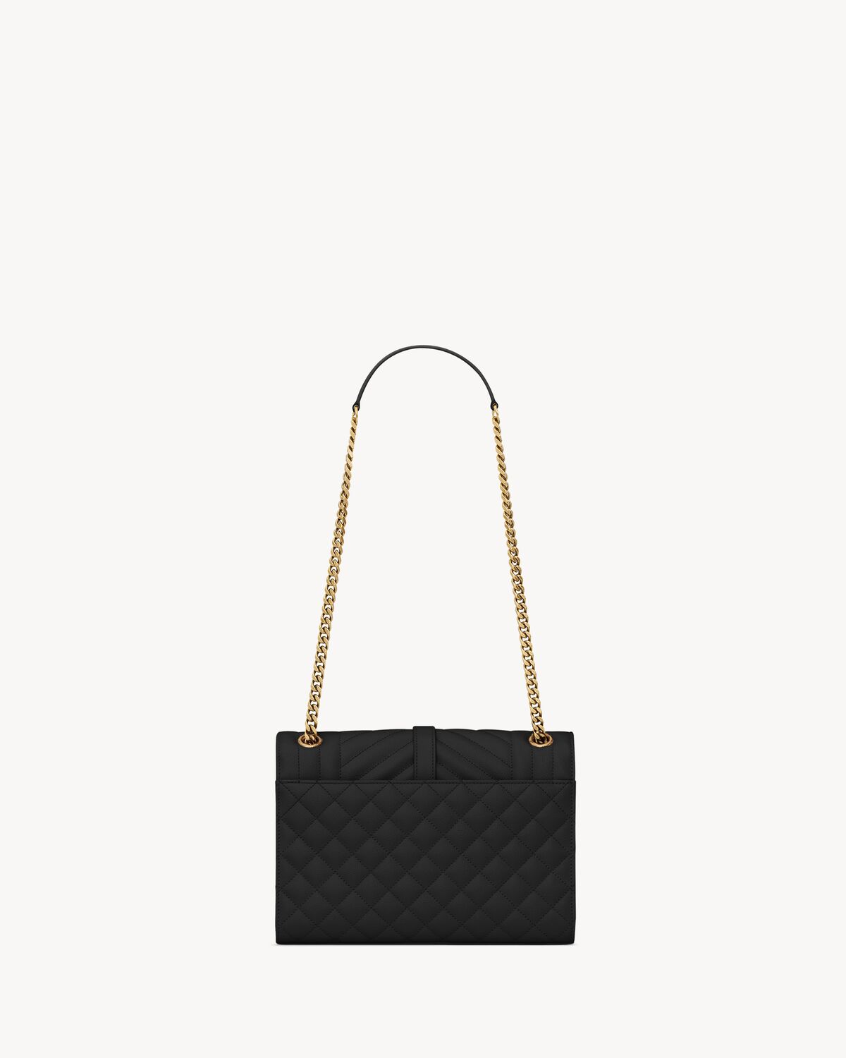 Replicate Ysl Envelope Medium in Quilted Grain De Poudre Embossed Leather(1:1 replica)1:1High-quality replica