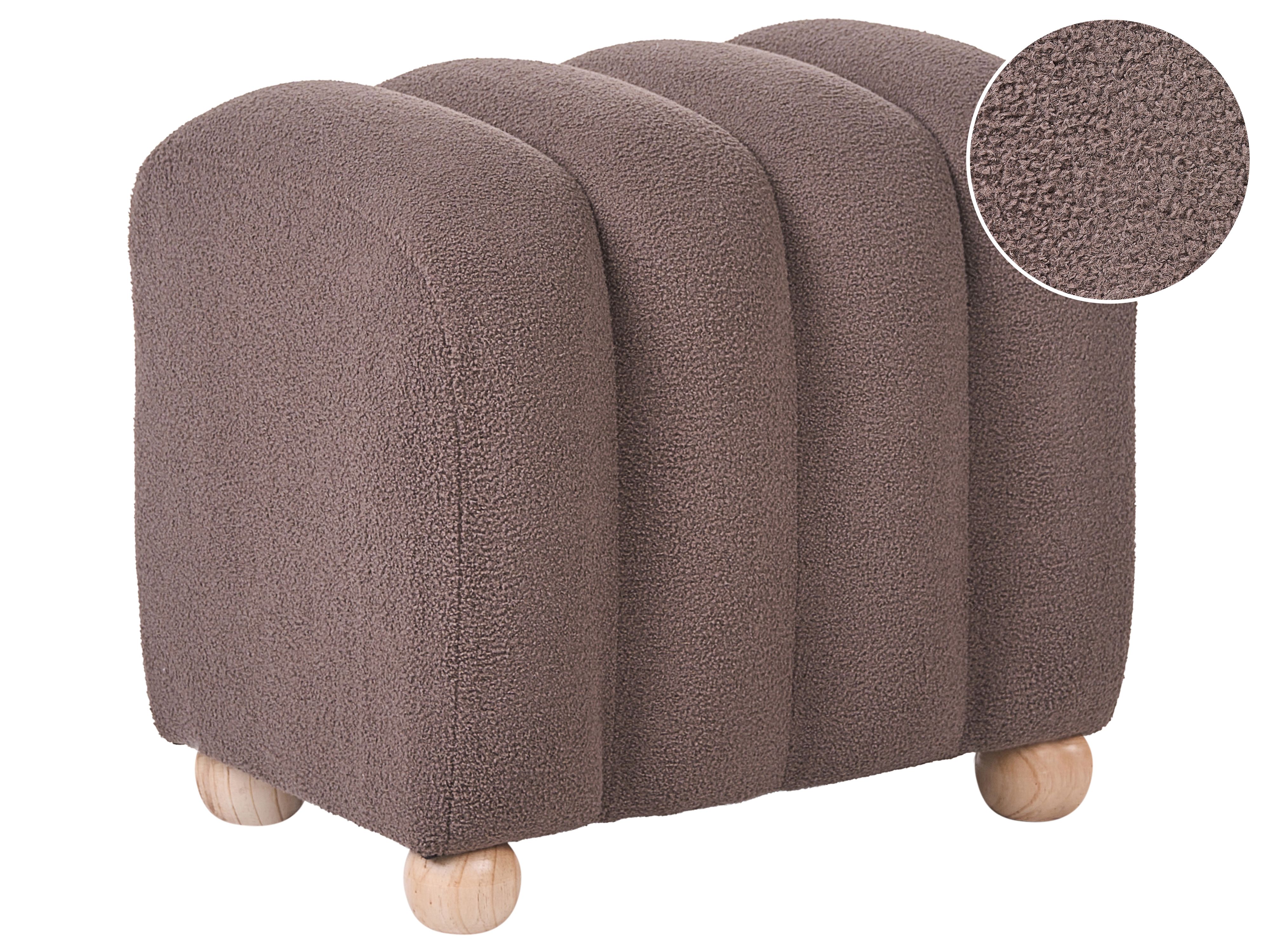 Pouffe IDYLLWILD Boucle Brown