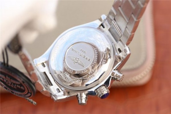 Replica Breitling Avenger II Chronograph 43mm SS GF Gray/White Dial on SS Bracelet A7750 - Top club