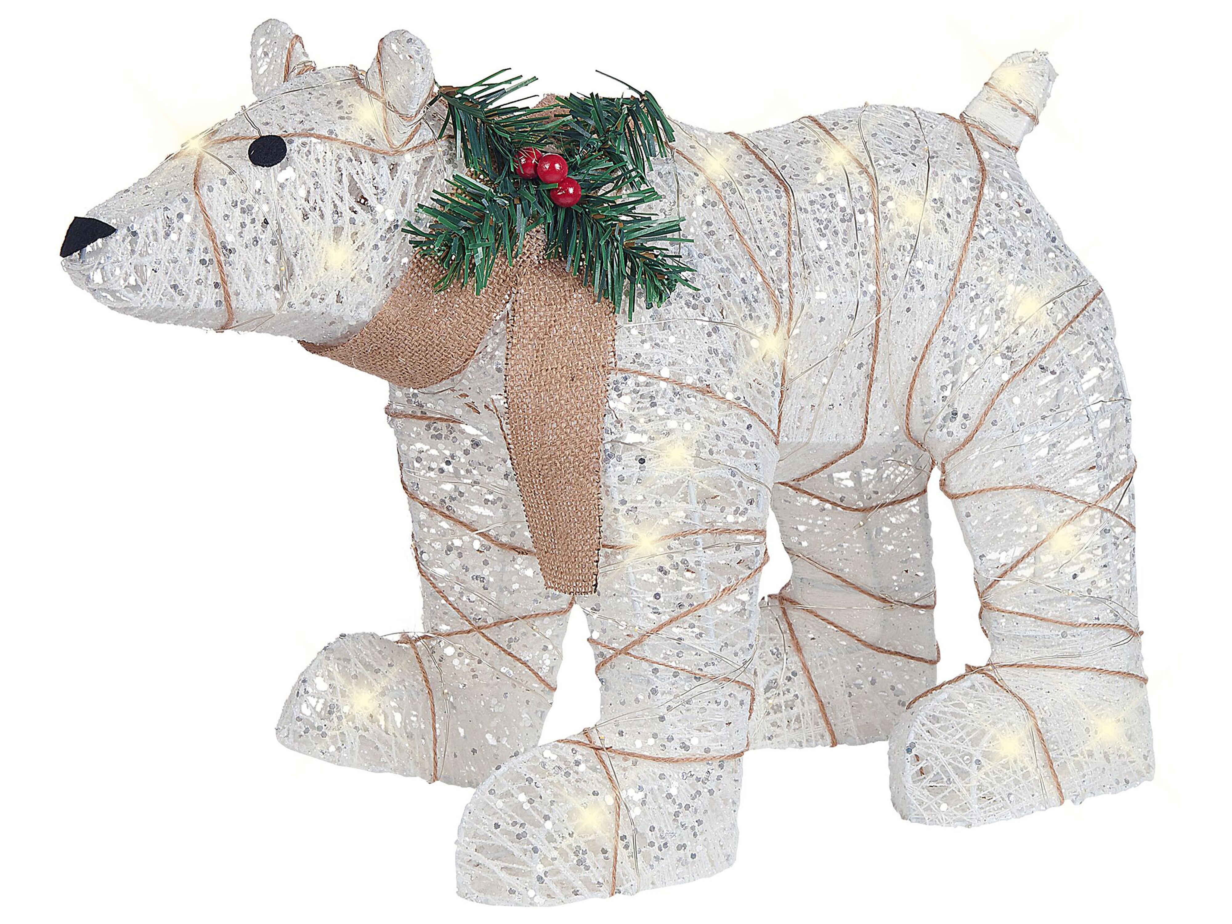 Outdoor Decoration LED SIVULA Bear 34 cm White