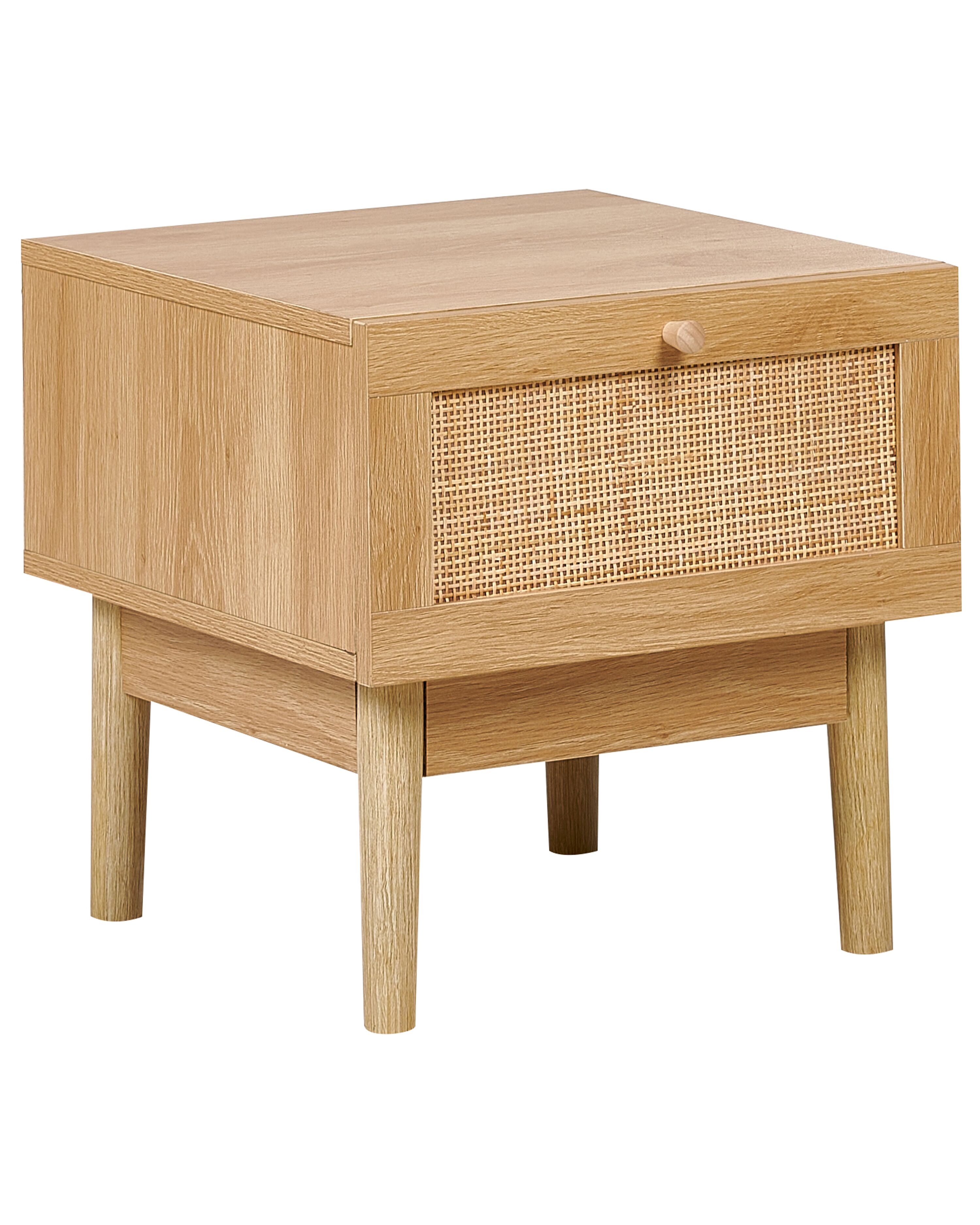 1 Drawer Bedside Table NIVO Light Brown