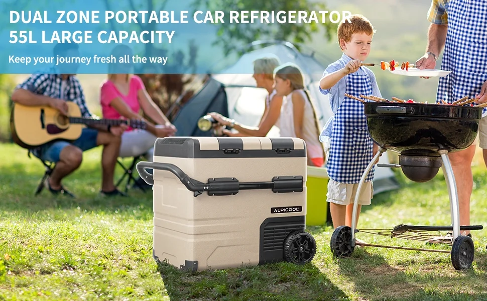 Alpicool TA35 Portable Refrigerator 37 Quart(35 Liter) Dual Temperature Control Fridge Mini Freezer for Travel,Camping,Fishing, Outdoor -12/24V DC - Image 21