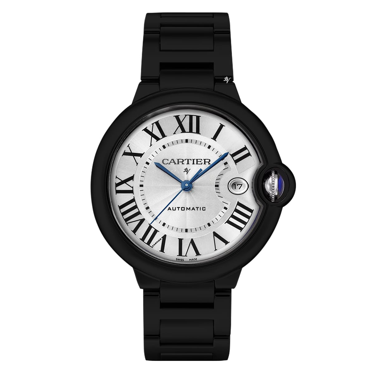 Fake Cartier Replica Watch Ballon Bleu Limited Edition Black DLC-PVD(1:1 replica) - Top club