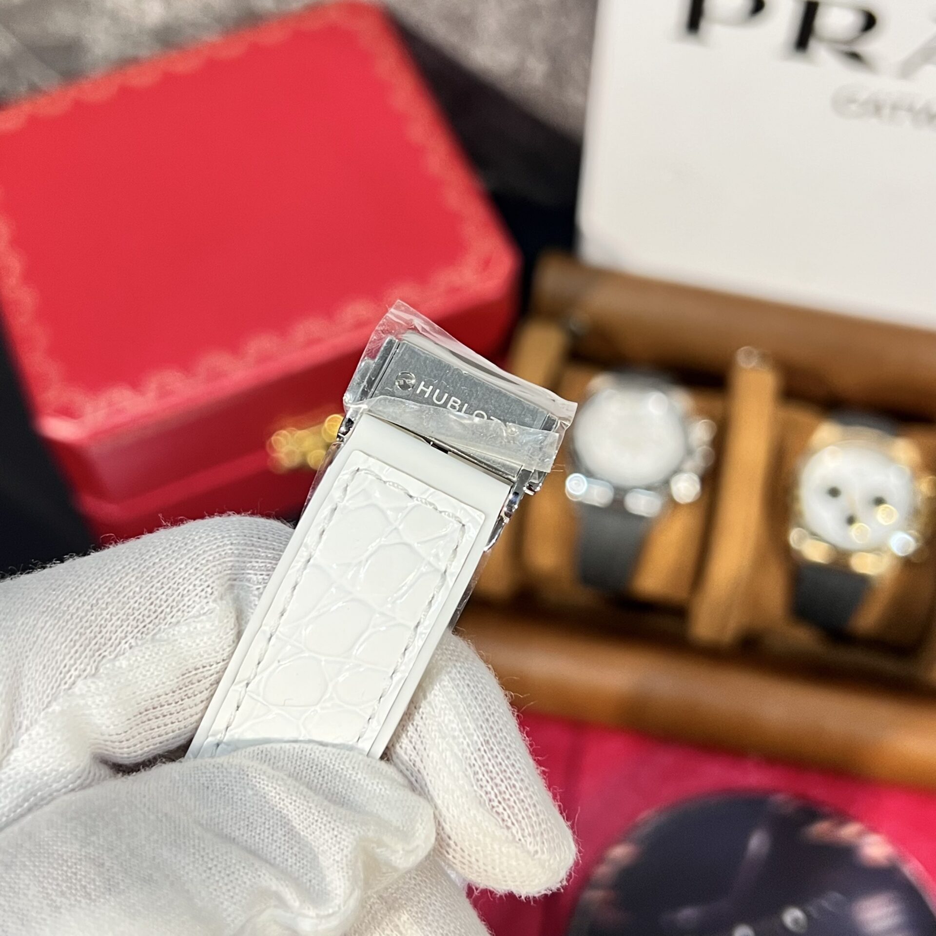 Hublot Replica 11 Watch Classic Fusion Titanium White Dial Full Moissanite Case 38mm - Top club