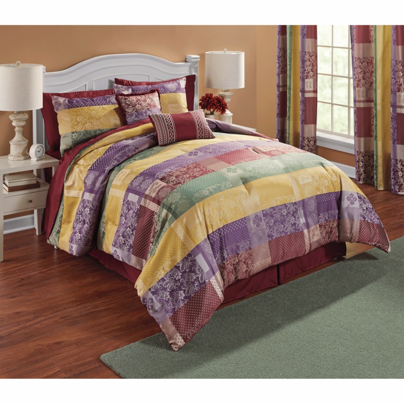 Naples 10-Piece Jacquard Comforter Set, Panel Pair and Valance - MIDNIGHT VELVET CATALOG