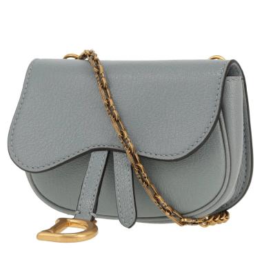 Dior Saddle micro shoulder bag in blue leather1:1High-quality replica