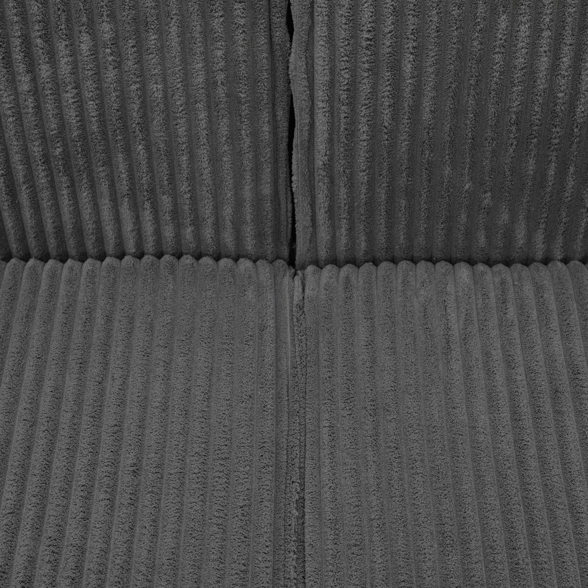Sofa modułowa LYKKE 3-osobowa jasnoszara piankowa sztruksowa 263x88x73 cm