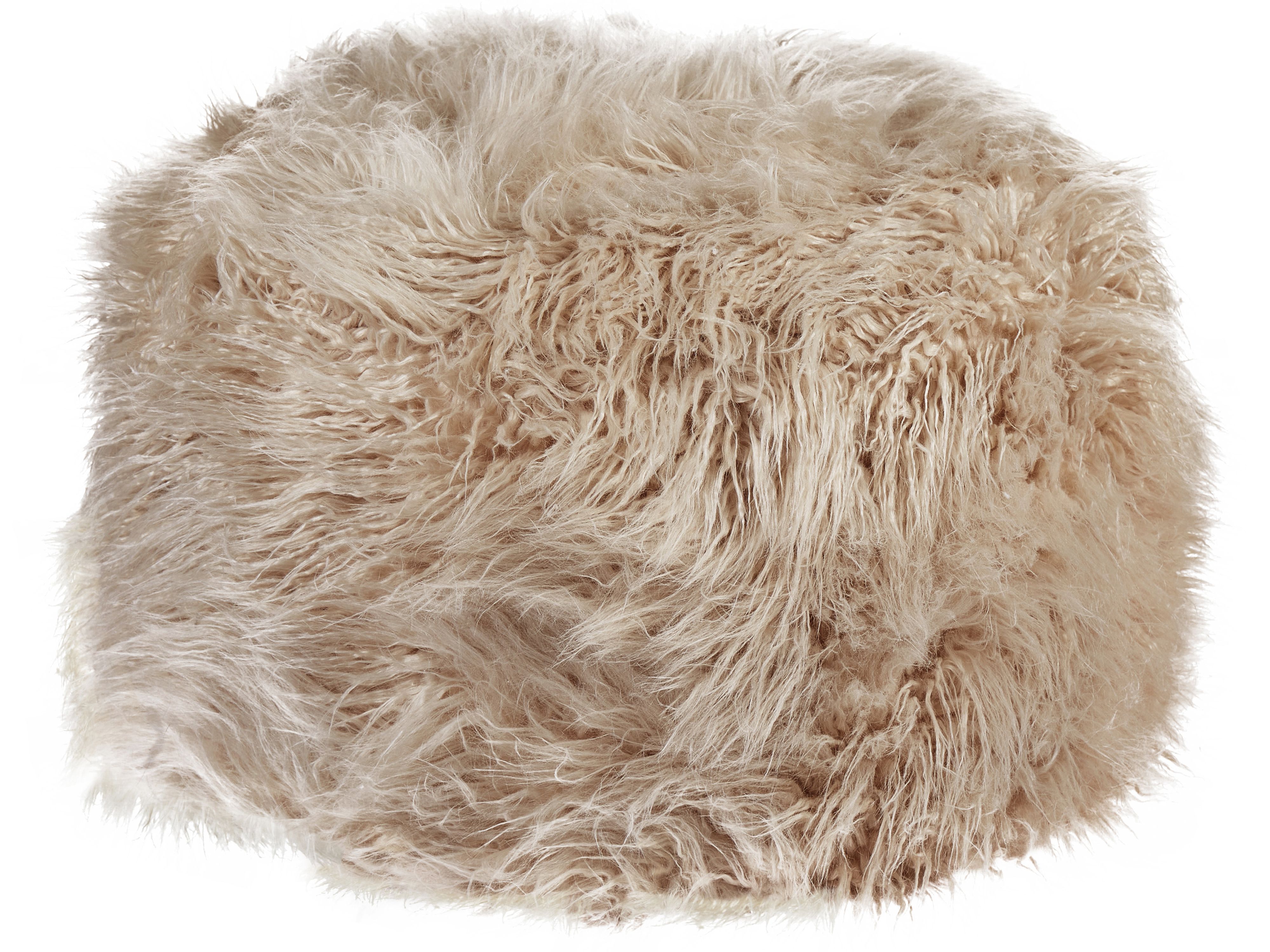 Pouffe TUKKI Faux Fur Beige