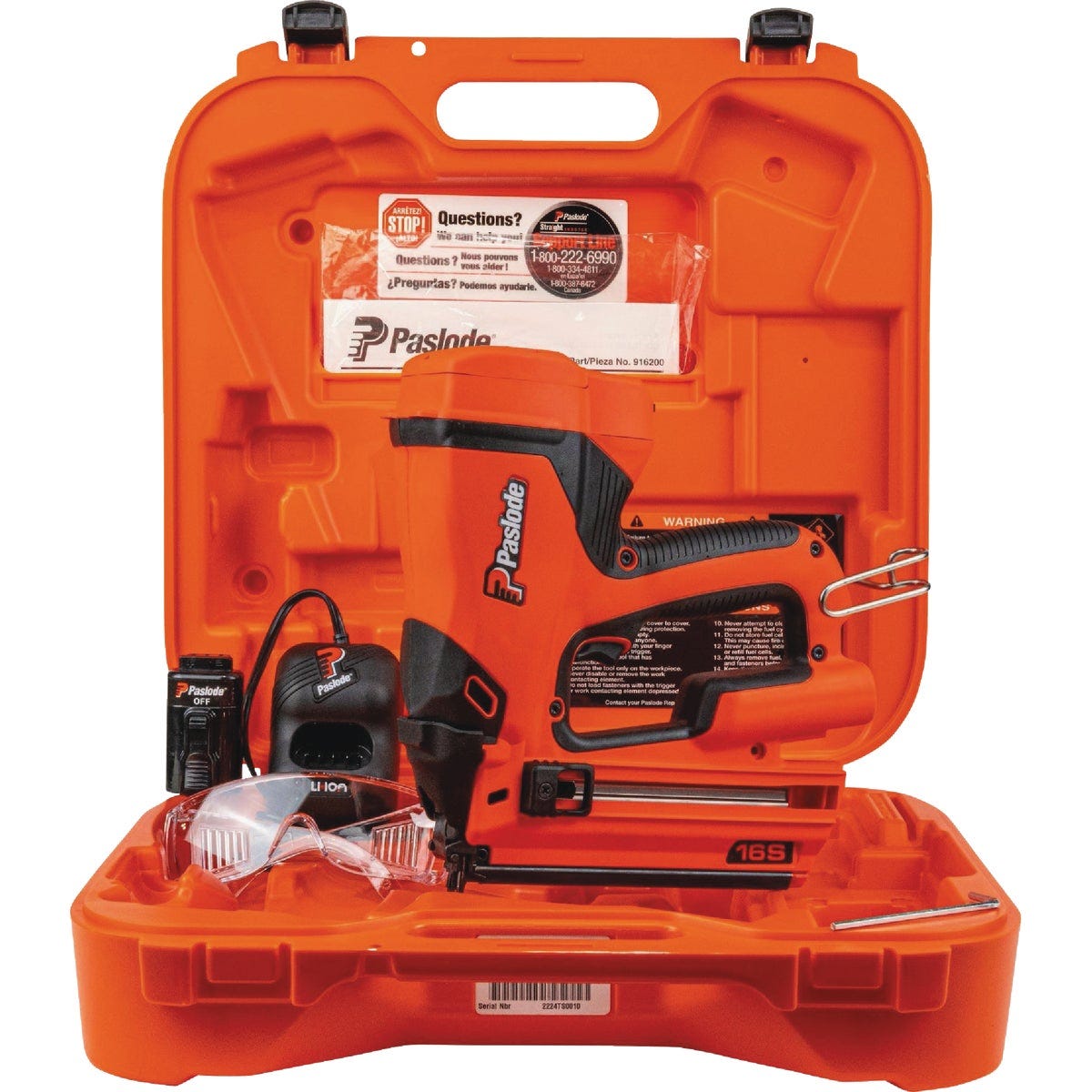 Paslode 7V 16-Gauge Straight Cordless Finish Nailer Kit with Battery & Charger
