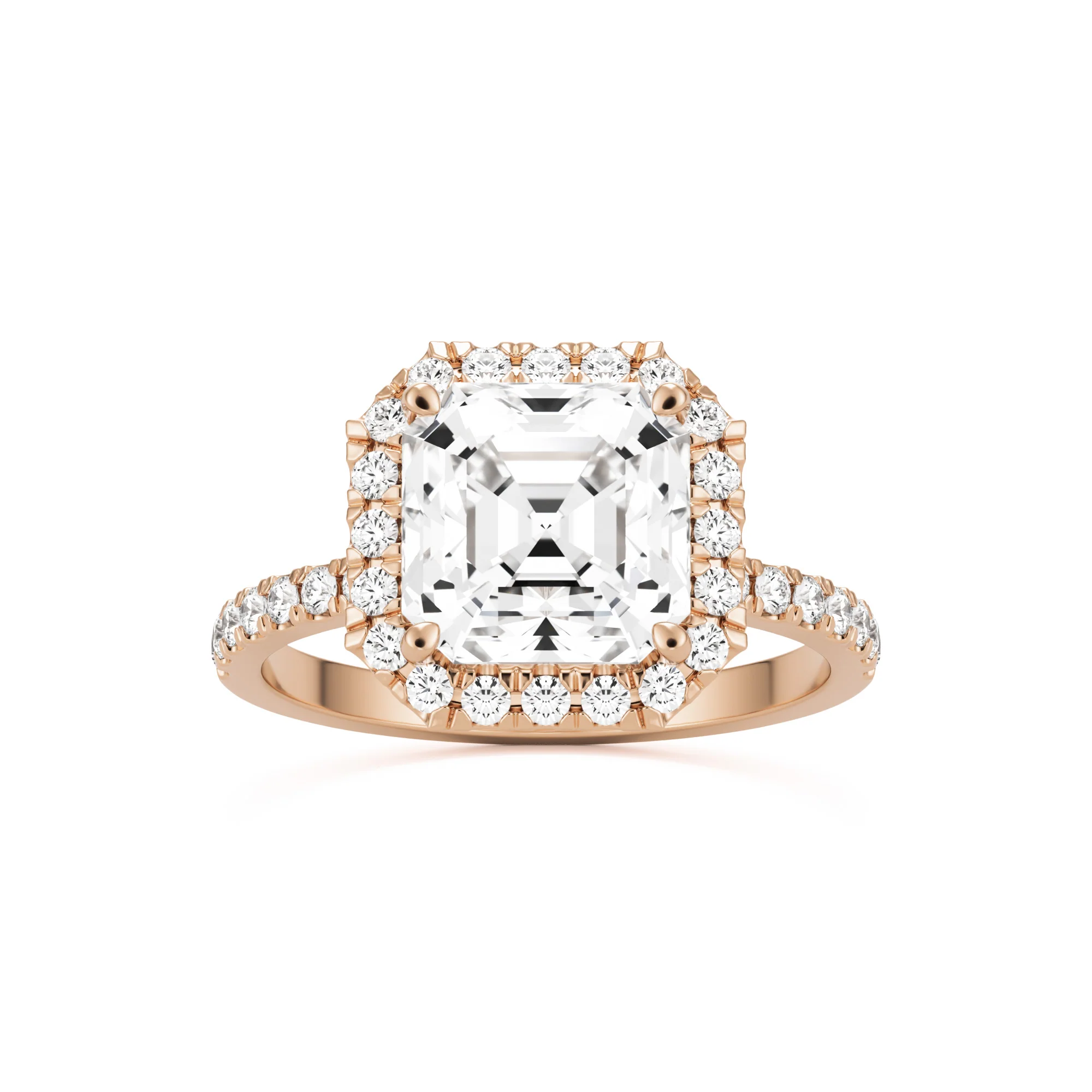 The Asscher Halo Pavé