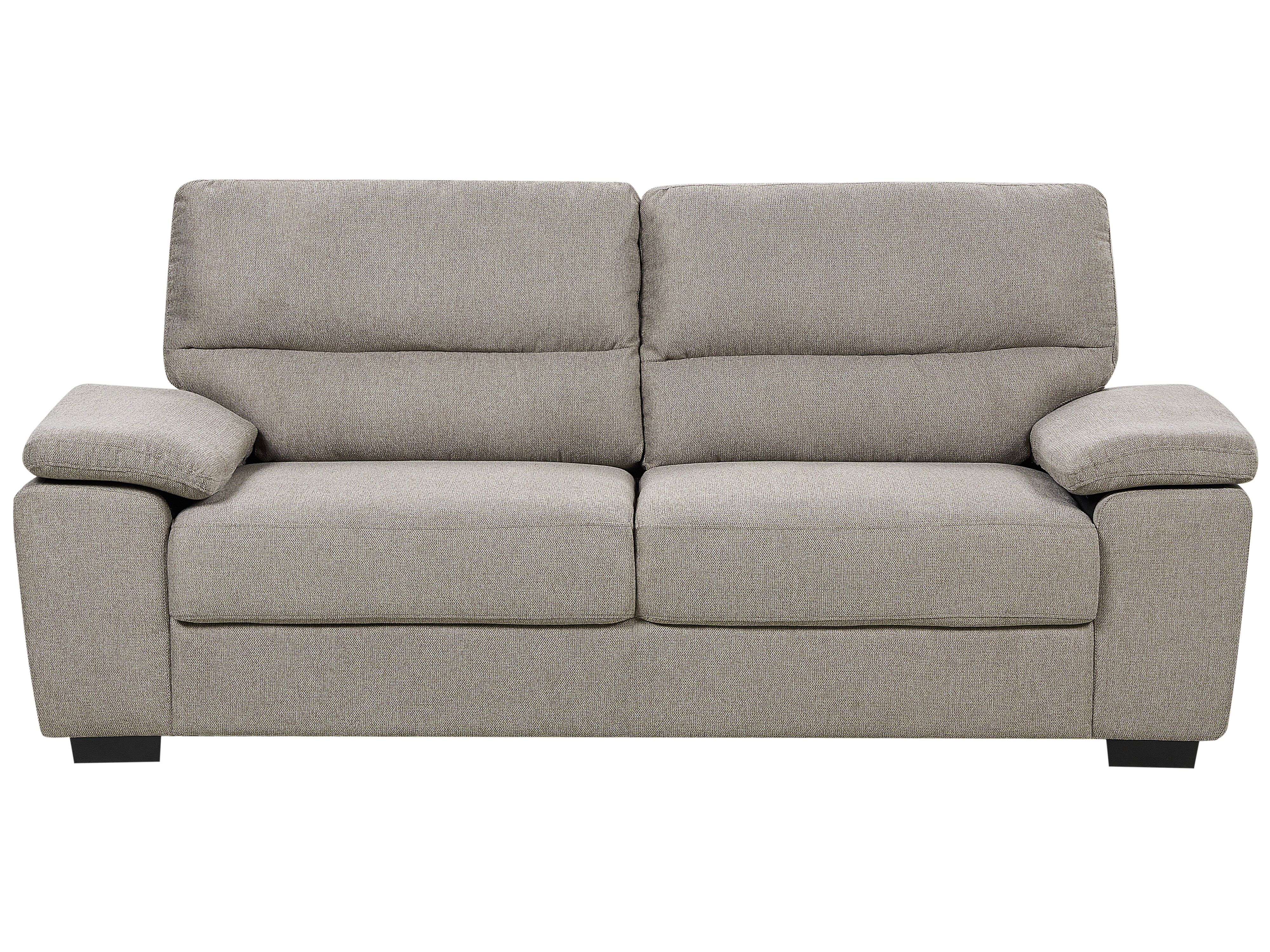 Sofa 3 Seater VOGAR Fabric Light Brown