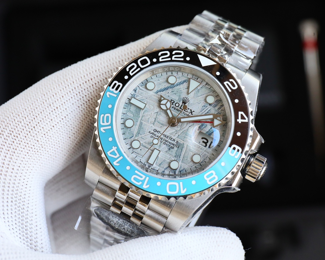 Rolex GMT Masterll Greenwich Materoite Semi Swiss ETA Automatic Watch(1:1 replica) - Top club