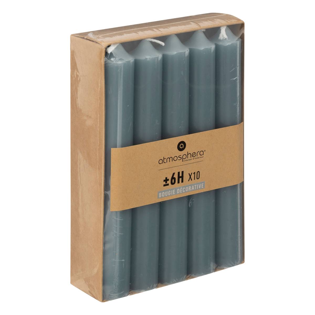 Pack of 10 stick candles "Hugo" 45g
