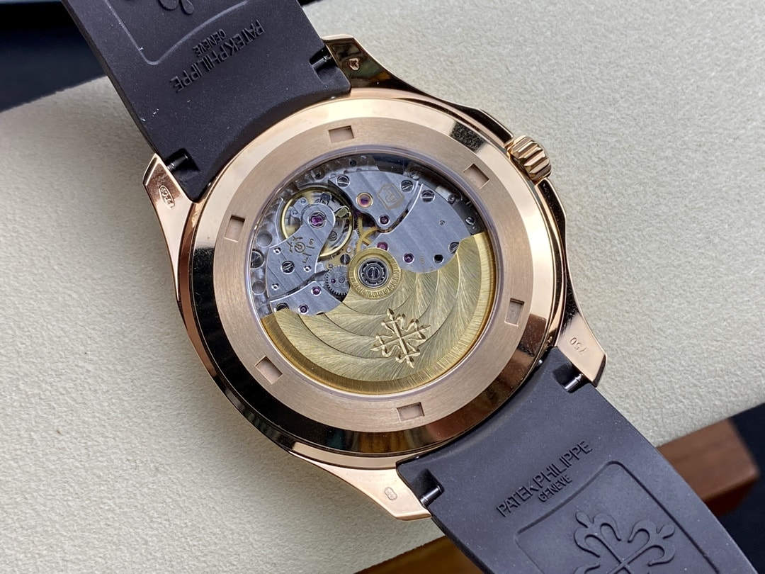 Fake Patek Philippe Replica Watch Aquanaut Date Sweep Seconds Rose Gold Brown Dial 5167R-001 3KF(1:1 replica) - Top club