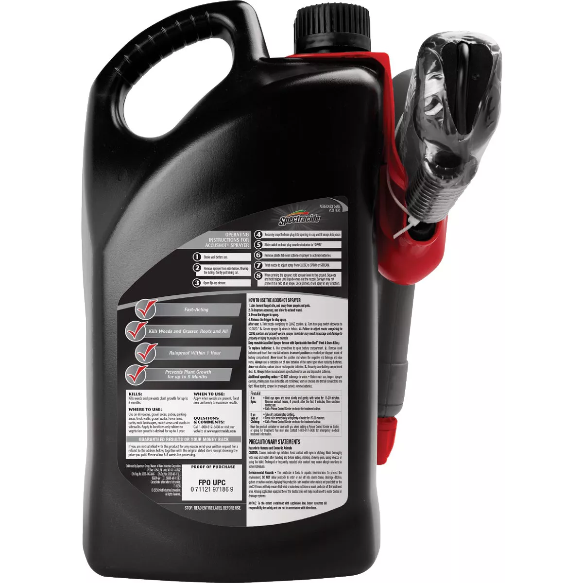 Spectracide One-Shot 1 Gal. Ready To Use AccuShot Sprayer Weed & Grass Killer