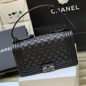 Chanel Classic Medium Blue Lambskin Rainbow Hardware – CB0311:1High-quality replica