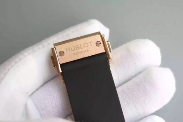 Replica Hublot Big Bang Tourbillon RG Black Textured Dial Black Rubber Strap - Top club