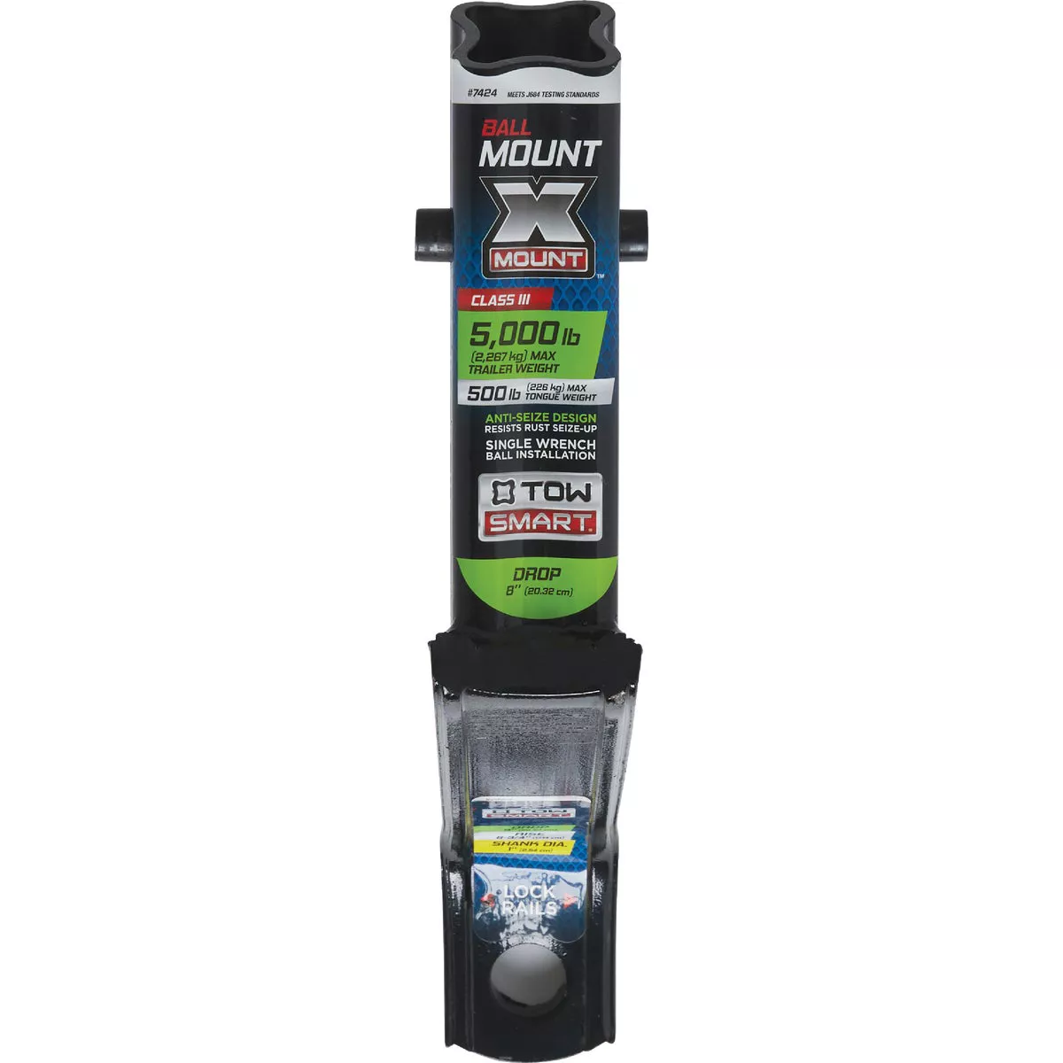 TowSmart X-Mount Class III 8 In. Drop Hitch Draw Bar, 5000 Lb. Capacity