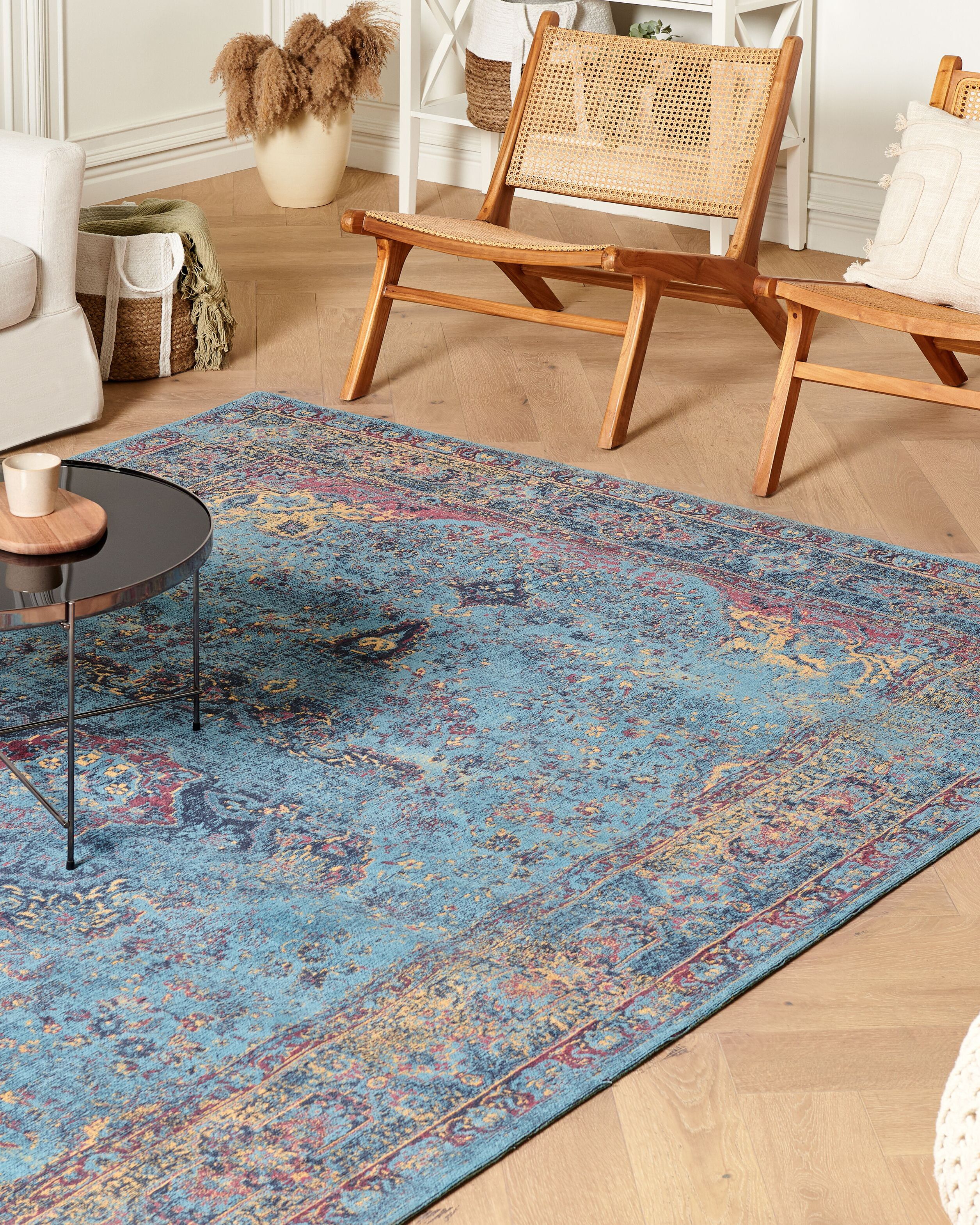 Rug KANSU Blue 200 x 300 cm Cotton