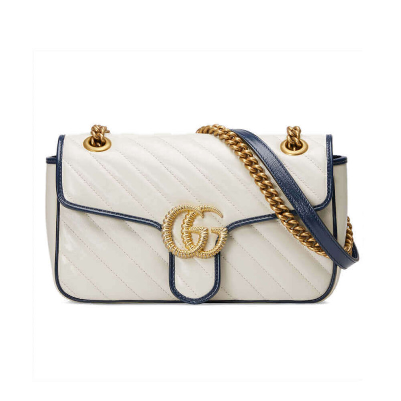 Replica Gucci Gg Marmont Small Shoulder Bag 443497 White1:1High-quality replica