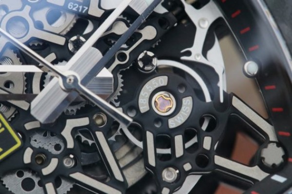 Replica Richard Mille RM035-02 Rafael Nadal FC Titanium Case KVF Skeleton Dial Orange Rubber Strap MIYOTA8215 - Top club