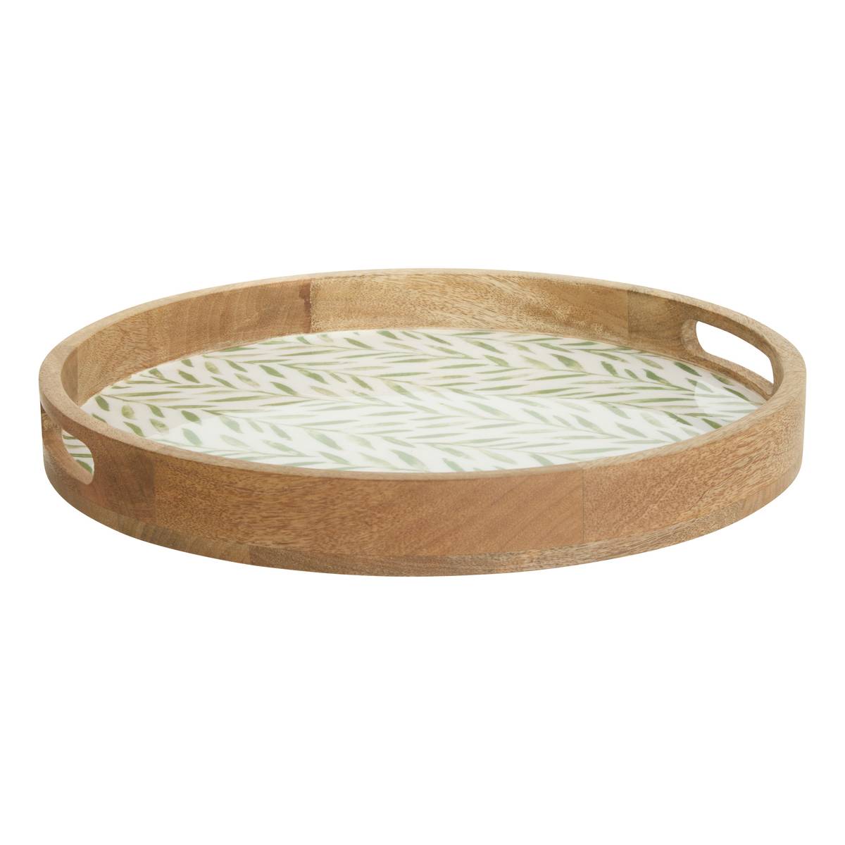 Tray "Inaya" Mango wood, D.38 cm