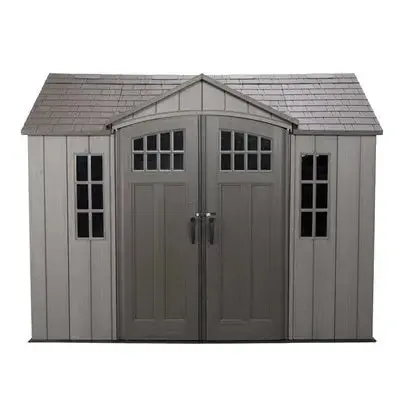 Lifetime 10 Ft x 8 Ft Reinforced Outdoor Storage Shed - Dual-Wall Polyethylene Construction - Image 2 Lifetime 10 Ft x 8 Ft Reinforced Outdoor Storage Shed - Dual-Wall Polyethylene Construction - Image 2