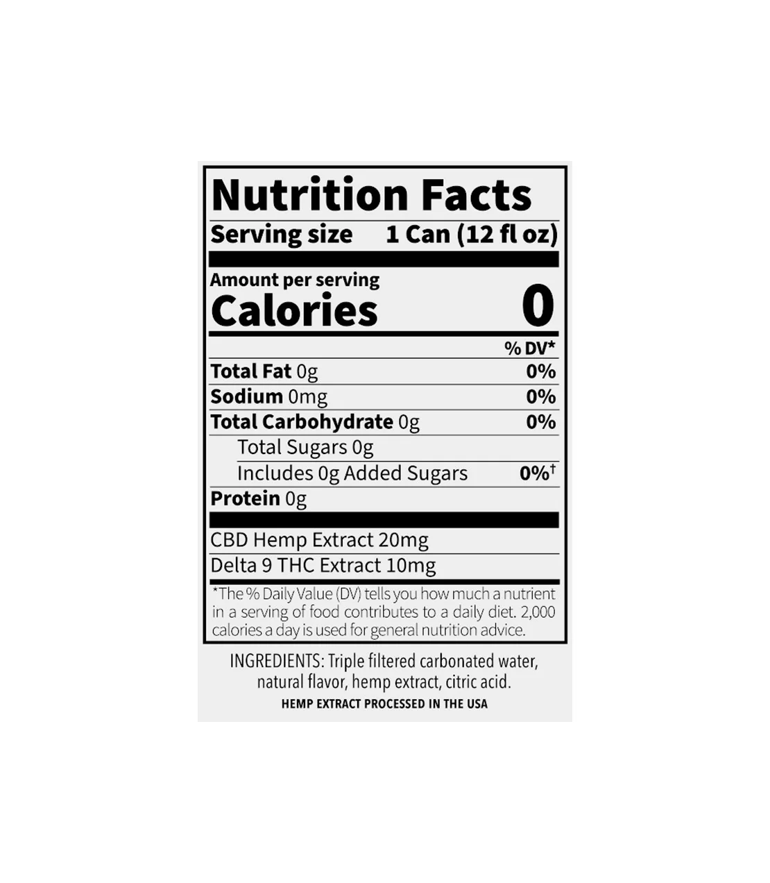 Lime Sparkling Water – 10 MG Delta-9 THC