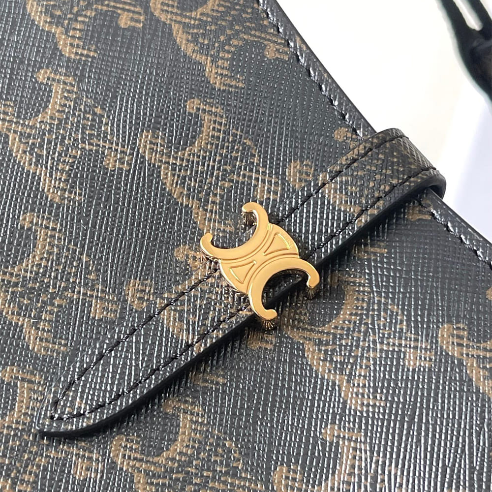 Celine TINA SHOULDER BAG IN Triomphe canvas1:1High-quality replica