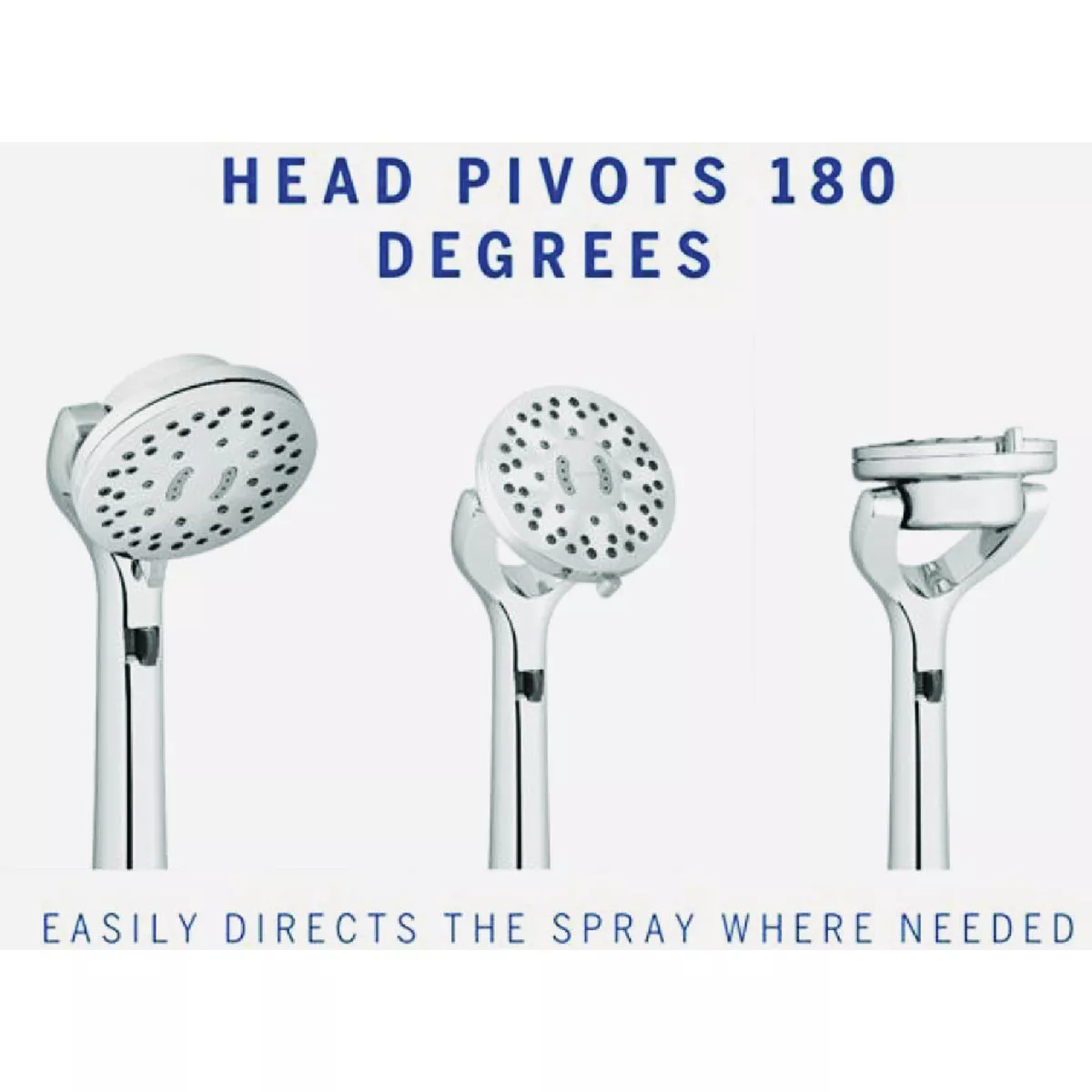 Waterpik ShowerCare Pivoting Hand Held Shower Head, Chrome