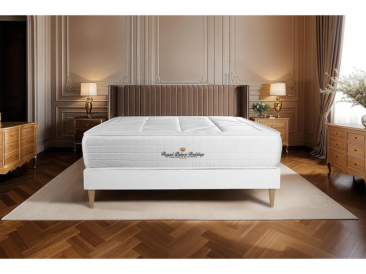Matelas ressorts ensachés + mémoire de forme maxi épaisseur Windsor 180x200