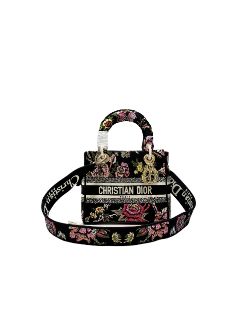 Medium Lady D-Lite Bag Black For Women 9.5in/24cm M0565ORZB_M9111:1High-quality replica